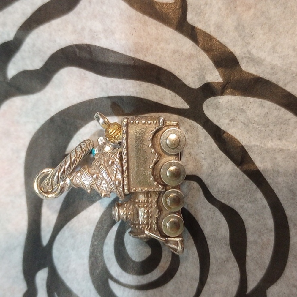 Brighton Silver Train Charm Pendant - Picture 3 of 3